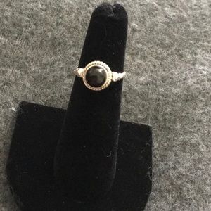 Onyx Ring Set in Sterling